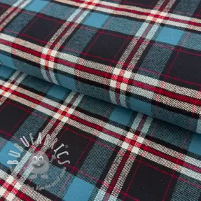 Tessuto di cotone FLANEL YARN DYED BRUSHED CHECK design H