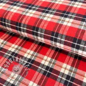 Tessuto di cotone FLANEL YARN DYED BRUSHED CHECK design I