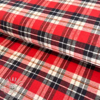Tessuto di cotone FLANEL YARN DYED BRUSHED CHECK design I