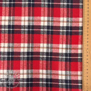 Tessuto di cotone FLANEL YARN DYED BRUSHED CHECK design I