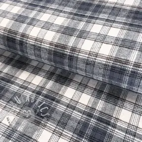 Tessuto di cotone FLANEL YARN DYED BRUSHED CHECK design J