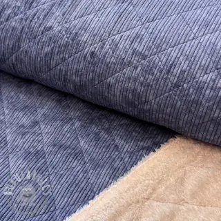 Velluto a coste QUILT navy