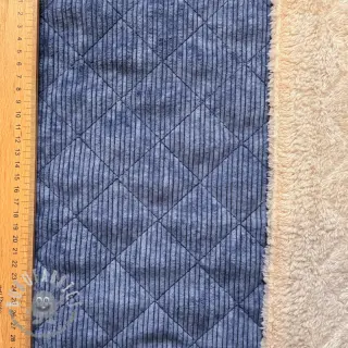 Velluto a coste QUILT navy