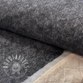 Velluto a coste QUILT black