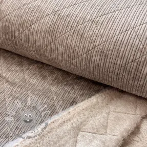 Velluto a coste QUILT champagne