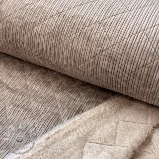 Velluto a coste QUILT champagne