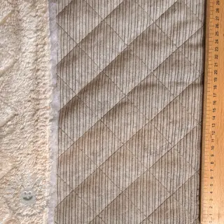 Velluto a coste QUILT champagne