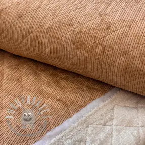 Velluto a coste QUILT light brown