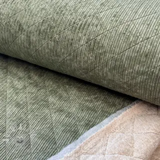 Velluto a coste QUILT khaki