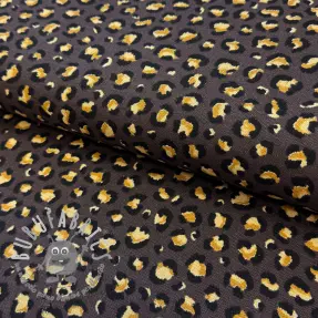 Tessuto decorativo premium Leopard animal small dark brown