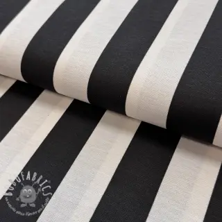 Tessuto decorativo premium Joyful basic stripe black