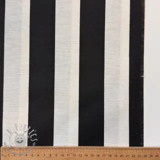 Tessuto decorativo premium Joyful basic stripe black