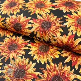 Tessuto decorativo premium Golden bloom night digital print