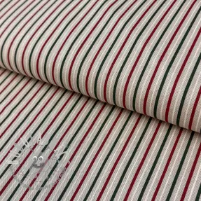 Tessuto decorativo Linenlook Little Xmas stripe