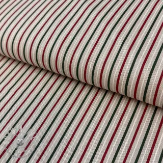 Tessuto decorativo Linenlook Little Xmas stripe
