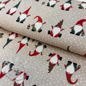 Tessuto decorativo Linenlook Jolly tomte