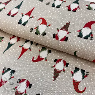 Tessuto decorativo Linenlook Jolly tomte