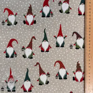 Tessuto decorativo Linenlook Jolly tomte