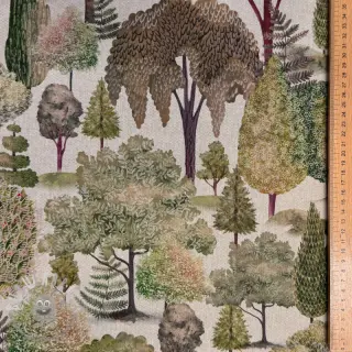 Tessuto decorativo Linenlook Wandering tree wood digital print
