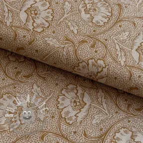 Tessuto decorativo Linenlook Bloomy art craft yellow