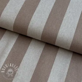 Tessuto decorativo Linenlook Joyful basic stripe taupe