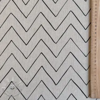Tessuto decorativo Linenlook Freehand zigzag lines