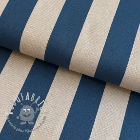 Tessuto decorativo Linenlook Joyful basic stripe denim