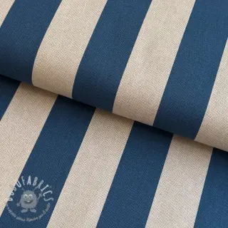 Tessuto decorativo Linenlook Joyful basic stripe denim