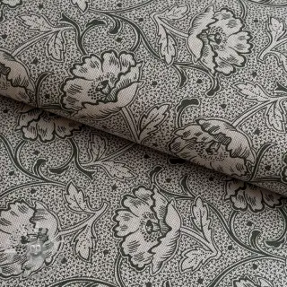 Tessuto decorativo Linenlook Bloomy art craft army