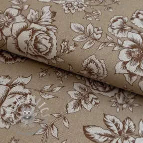 Tessuto decorativo Linenlook Elegant rose bloom yellow