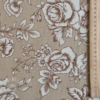 Tessuto decorativo Linenlook Elegant rose bloom yellow