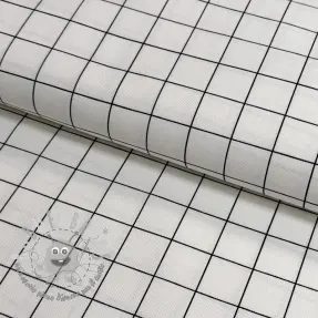Tessuto decorativo premium Perfect grid lines black