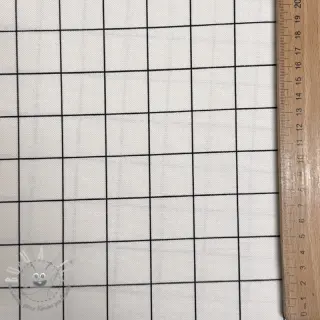 Tessuto decorativo premium Perfect grid lines black