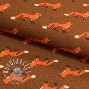 Tessuto decorativo premium Fox parade brown