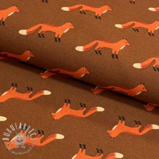 Tessuto decorativo premium Fox parade brown