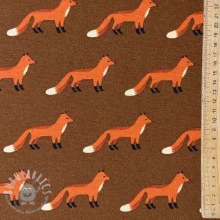 Tessuto decorativo premium Fox parade brown