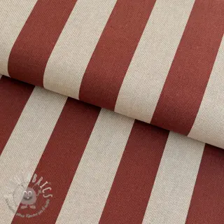 Tessuto decorativo Linenlook Joyful basic stripe terra