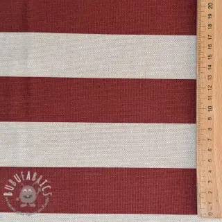 Tessuto decorativo Linenlook Joyful basic stripe terra