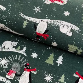 Tessuto decorativo premium Frozen polar world army