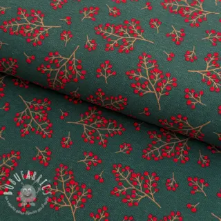 Tessuto decorativo premium Winter berry bloom