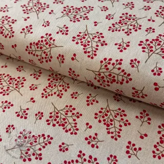 Tessuto decorativo Linenlook Winter berry bloom