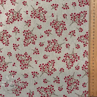 Tessuto decorativo Linenlook Winter berry bloom
