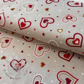 Tessuto decorativo Linenlook Sweet heart joy