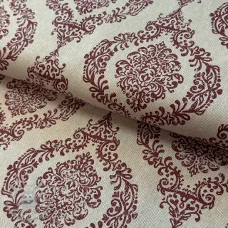 Tessuto decorativo Linenlook Baroque damask charm wine