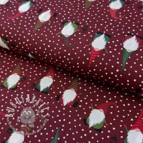 Tessuto decorativo premium Jolly tomte wine
