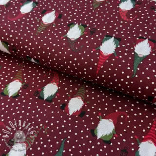 Tessuto decorativo premium Jolly tomte wine
