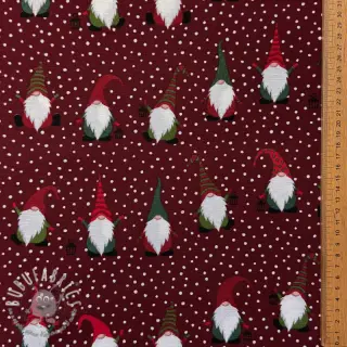 Tessuto decorativo premium Jolly tomte wine