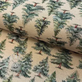 Tessuto decorativo GOBELIN premium Pine forest whispers