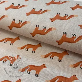Tessuto decorativo Linenlook Fox parade line