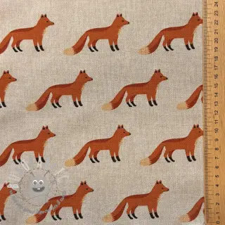 Tessuto decorativo Linenlook Fox parade line